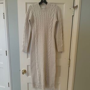 Tuckernuck - Never Worn - Cream Freya Fringe Dress - Size Small